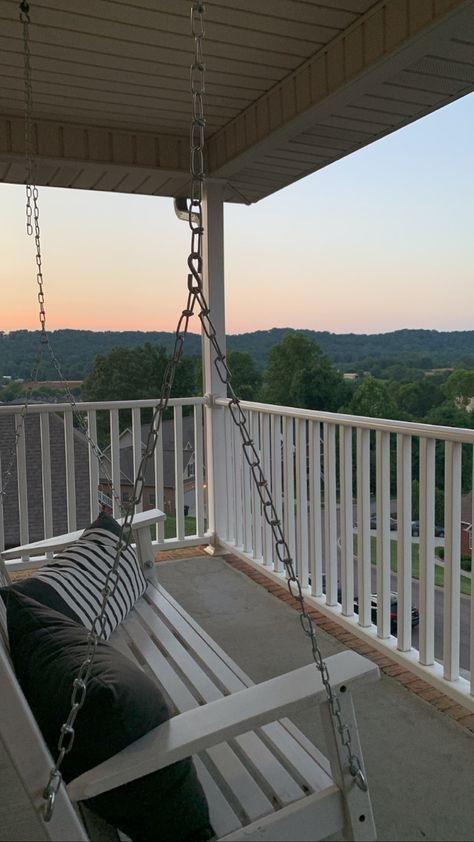 Porch Aesthetic Summer, Porch Swing Aesthetic, Relaxing Summer Porches, Porch Aesthetic, Farmhouse Porch Swings, The Roommate, Summer View, Book Vibes, Dream Future