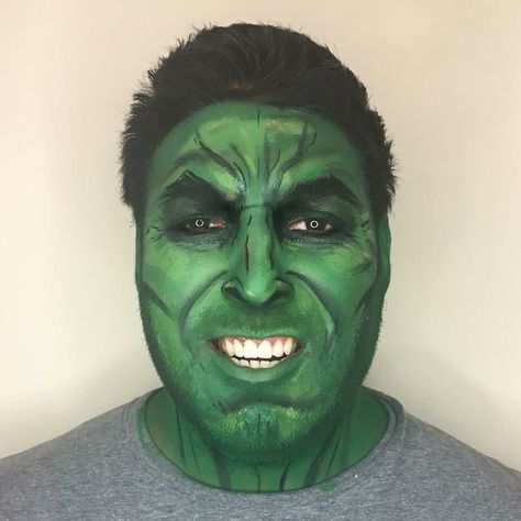 Hulk Makeup For Men, Hulk Makeup, Green Face Paint, Carnival Floats, Hulk Costume, Halloween Makeup Diy, Cool Halloween Makeup, Male Makeup, Halloween 2024