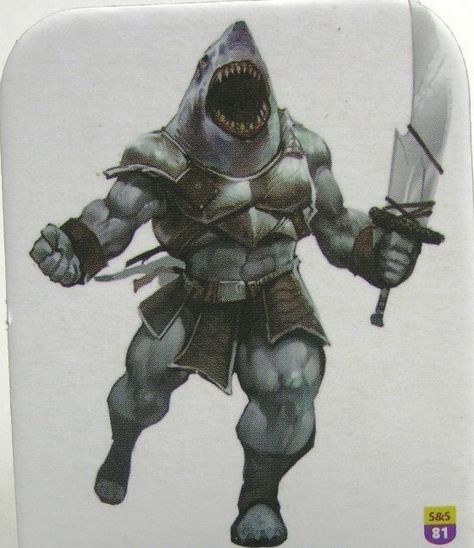 Wereshark Shark Art, Fantasy Races, Dnd Art, Fantasy Monster, Sea Monsters, Creature Concept, Monster Art, Dragon Art, Fantasy Artwork