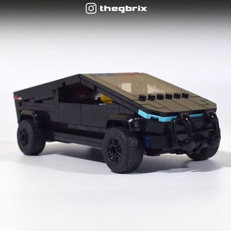 Lego Vehicles Ideas, Lego Tesla, Lego Police Truck, Lego Car Ideas, Lego Police Car, Lego Auto, Lego Racers, Easy Lego Creations, Lego Vehicles