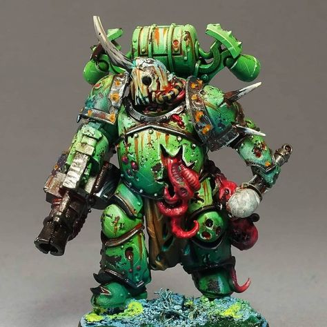 Plague Marines 40k, Traitor Guard, Plague Marines, Chaos Legion, Warhammer 40k Figures, Warhammer Figures, Warhammer Paint, Miniature Ideas, Adeptus Astartes