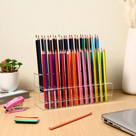 Amazon.com: Cabilock Pen Desktop Pencils, Eyebrow Shelf Pencils Storage Office Paint for Painting Supplies Hole Multi-slot Organizers Pencil Cosmetics Holder: Marker Display Clear Stationer Showing : Office Products Foldable Display Stand, Paintbrush Storage, Pen Display, Office Paint, Storage Office, Pencil Storage, Office Store, Pen Stand, School Organization