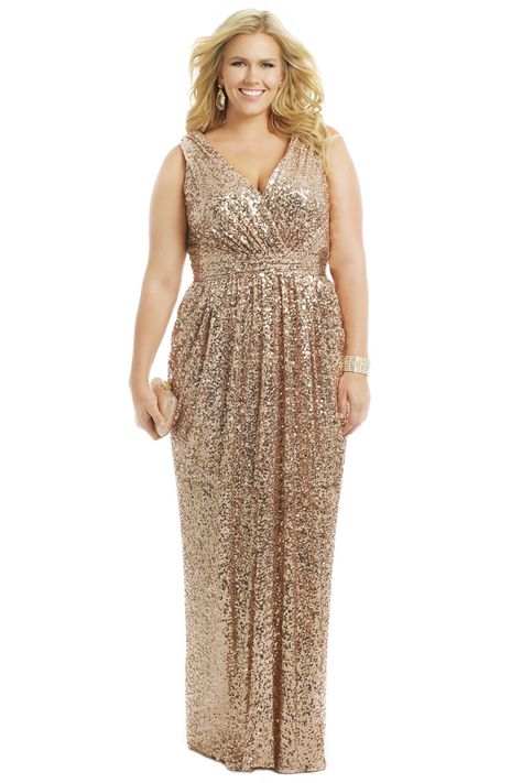 Rent Rolling In The Glitz Gown by Badgley Mischka for $80 only at Rent the Runway. Mother of the bride. Gold Plus Size Dresses, Prom Dress Sewing Patterns, Gold Sequin Bridesmaid Dress, Formal Dress Patterns, Plus Size Evening Gown, Sequin Bridesmaid, Sequin Bridesmaid Dresses, Plus Size Prom, Plus Size Bridesmaid