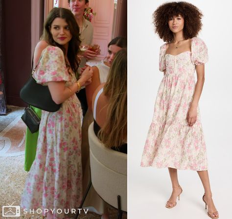 Vanderpump Villa: Season 1 Episode 4 Guest's Pink Floral Dress Vanderpump Villa, Escape The Night, 19 Kids And Counting, 90 Day Fiance, Brooklyn Nine Nine, Eva Longoria, Pink Floral Dress, Big Flowers, Season 1