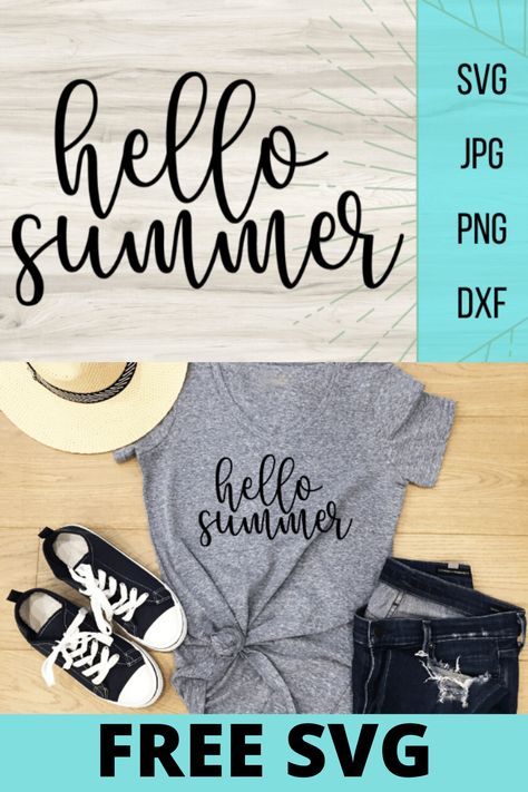 Summer Svg Free, Cricut Svgs, Best Graphic Design, Free Svgs, Vacation Svg, Cricut Tips, Cricut Projects Beginner, Summer Svg, Cricut Fonts