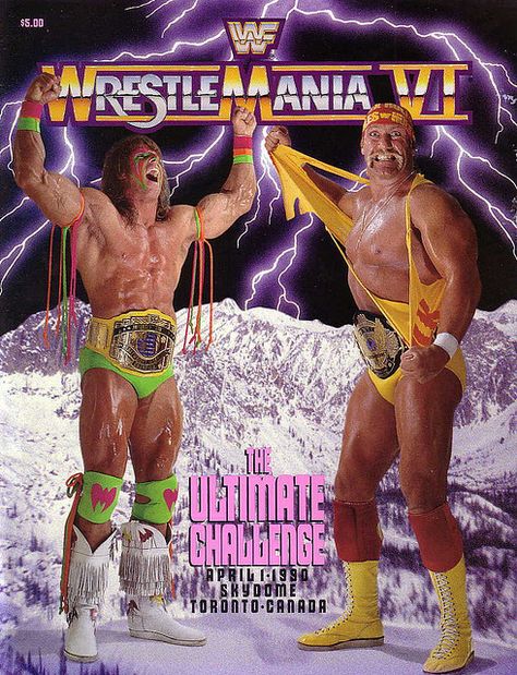 The Ultimate Warrior and Hulk Hogan - I've still got this magazine somewhere - I kept it cos it had Warrior in it Wwf Poster, The Ultimate Warrior, Wwf Superstars, Wwf Wrestling, Wrestling Posters, Andre The Giant, Ultimate Warrior, Wwe Legends, Shawn Michaels