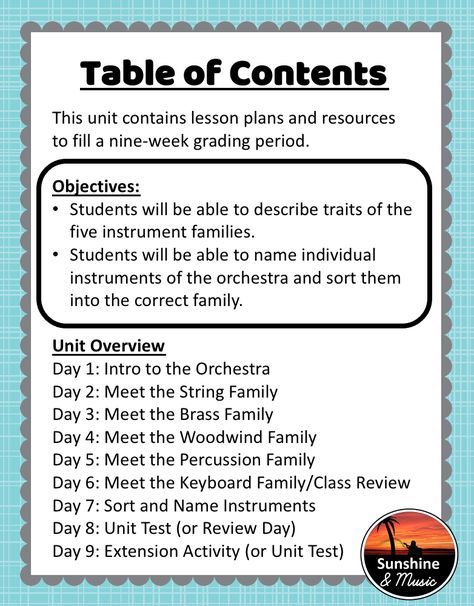 Instruments Of The Orchestra, Instrument Families, Elementary Music Class, Elementary Music Lessons, Family Songs, Family Music, Preschool Music, Movement Activities, Formative Assessment