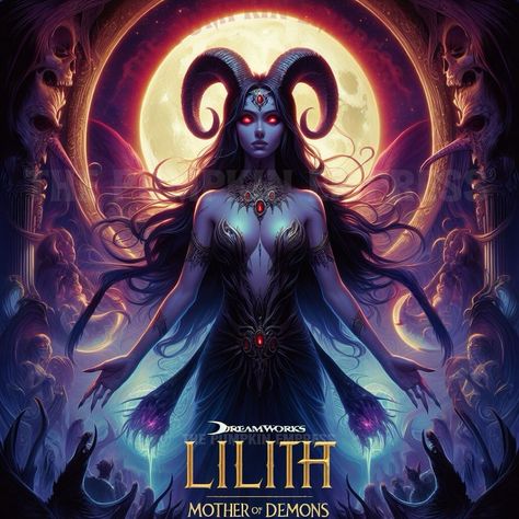 Lilith Art Goddesses, Lilith Fanart, Mother Lilith, Mother Of Demons, Witch Board, Goddess Art, Mother Earth, Witch, Fan Art