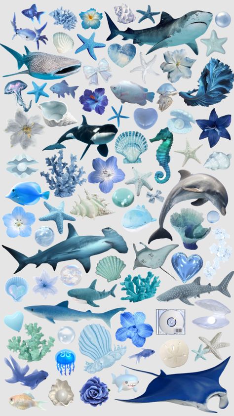 Ocean Flowers, Summer Blue, Sea Animals, Sharks, Blue Sea, Blue Ocean, Blue Light, Dolphins, Dark Blue