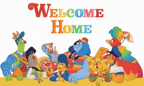 Welcome Home and the Construction of Nostalgia Through Fandom | ARGNet: Alternate Reality Gaming Network Iphone Setup, Welcome Home Banners, Phone Setup, Colorful Website, Clown Party, Welcome Home Images, Silly Puppets, Clown Illustration, Dark Stories