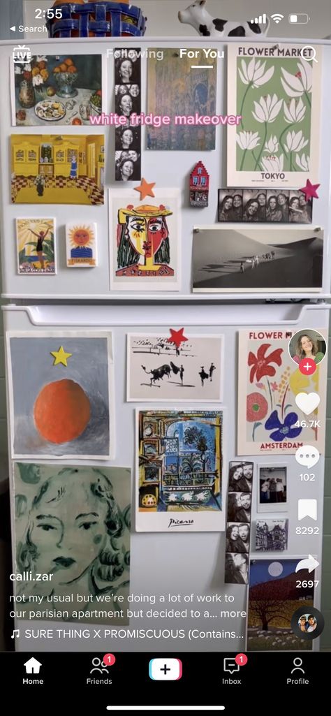 Fridge Layout, Fridge Makeover, Collage Layout, Melbourne Apartment, White Fridges, 70s Home, 70s Home Decor, London Flat, Fridge Organization