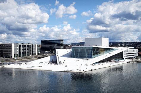 Mies van der Rohe architecture prize, the Oslo Opera House Oslo Opera House, Nordic Architecture, Architecture Cool, Danish Architecture, Olafur Eliasson, New Nordic, Cultural Architecture, Performing Arts Center, Oslo Norway