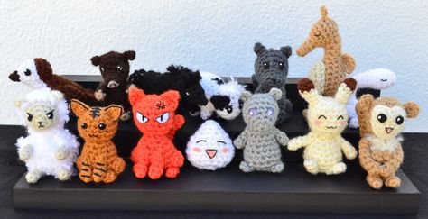 Fruits Basket Zodiac Animals  FREE PATTERN FOR EACH ONE  LOVE LOVE LOVE THESE PATTERNS Fruits Basket Zodiac Animals, Crochet Fruit Basket, Fruits Basket Zodiac, Fruit Baskets Diy, Crochet Basket Tutorial, Zodiac Animals, Basket Anime, Diy Crochet Patterns, Fruits Basket Anime