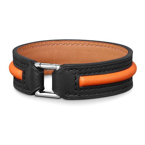 HermÃ¨s Klub Bracelet (€470) ❤ liked on Polyvore featuring jewelry, bracelets, genuine leather bracelet, leather bracelet, bracelet jewelry, bracelet bangle and leather bangle Leather Bike Accessories, Cool Mens Bracelets, Leather Tutorial, Leather Working Tools, Leather Jewelry Diy, Leather Camera Strap, Leather Cord Bracelets, Handmade Leather Belt, Leather Jewellery