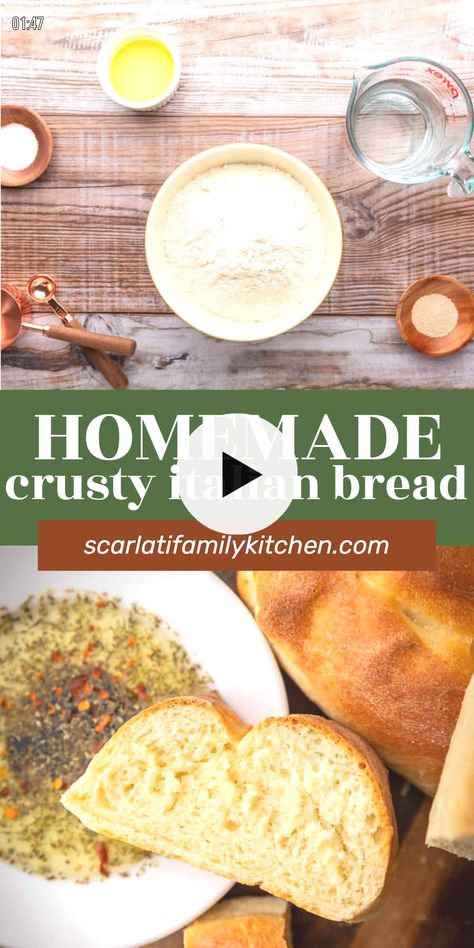 ▷▷ This is the BEST homemade crusty Italian bread recipe made with just 5 simple ingredients. Crusty on the outside and soft and chewy on the inside...is simple bread recipe is great to make ahead. crazy hair day at school for girls easy, easter hairstyles toddler, easter hairstyles for black kids, ..!!