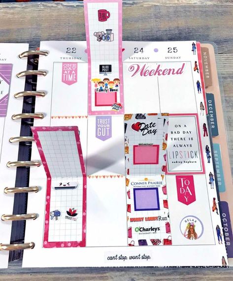 Currently Planner Page Ideas, Passion Planner Weekly Spread, Mambi Happy Planner Layout, Basic Journal, Happy Planner Spread, Create 365 Happy Planner, Planner Spread Inspiration, Fitness Planner Stickers, Journaling Stickers