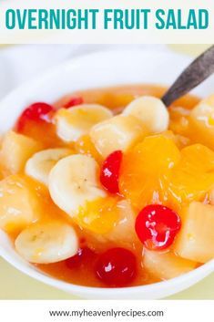 Overnight Fruit Salad, Fruit Cocktail Salad, Fruit Salad Decoration, Jello Fruit Salads, Fruit Salad With Pudding, Fruit Salad With Marshmallows, Best Chicken Salad Recipe, Easy Fruit Salad Recipes, Creamy Fruit Salads