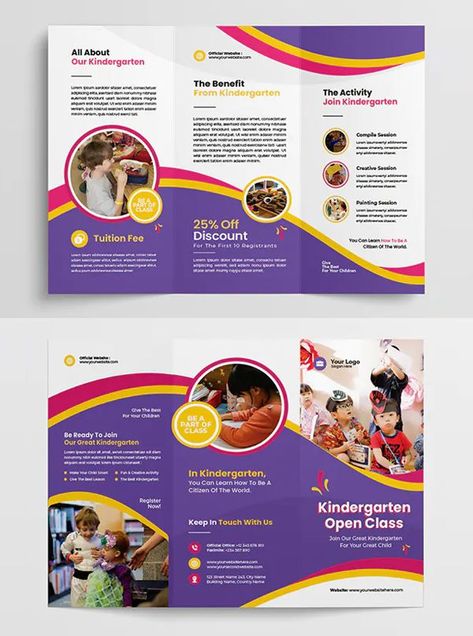 College Brochure, Pamphlet Template, Event Brochure, Brochure Design Layouts, School Brochure, Brochure Design Layout, Modern Brochures, Professional Brochure, Certificate Design Template