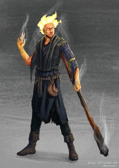 “A Fire Genasi, looking to be of a human middle aged, created when a great evil tried to meld the power of the fire elementals and a captured ancient Brass Dragon. The resulting experiment wrought forth Ashen, a light red skinned fire Genasi, with... Fire Genasi Druid, Fire Genasi Wizard, Genasi Wizard, Fire Genasi Male, Fire Genasi, Brass Dragon, D D Character Ideas, Dnd Races, Model Sheet