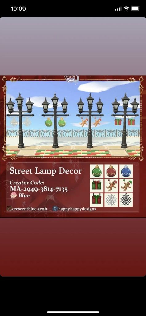 Acnh Streetlamp Banners, Acnh Street Lamp With Banners Design, Acnh Movie Poster, Acnh Street Lamp With Banners, Acnh Street, Acnh Path, Acnh Designs, Acnh Inspo, Street Lamp