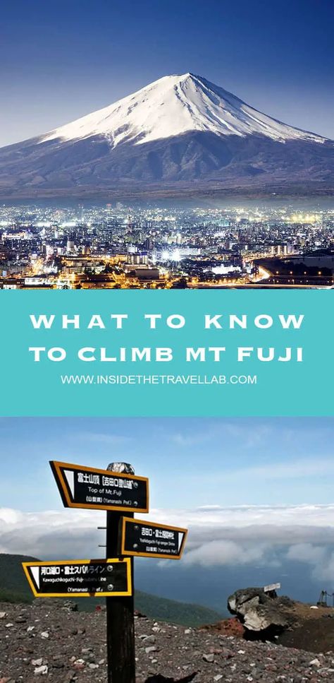 How to climb Mt Fuji in one day from Tokyo. Hike your way to this iconic summit and fulfil your Japan bucket list of adventure. Tokyo Trip, Mount Fuji Japan, Japan Travel Destinations, Japan Bucket List, Day Trips From Tokyo, Japan 2023, Monte Fuji, Tokyo Japan Travel, Japan Guide