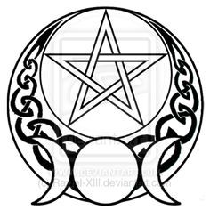 Pagan Designs Symbols, Wicca Coloring Pages, Pagan Drawings, Wiccan Coloring Pages, Wiccan Drawings, Pentacle Art, Wicca Tattoo, Pentagram Tattoo, Pagan Tattoo