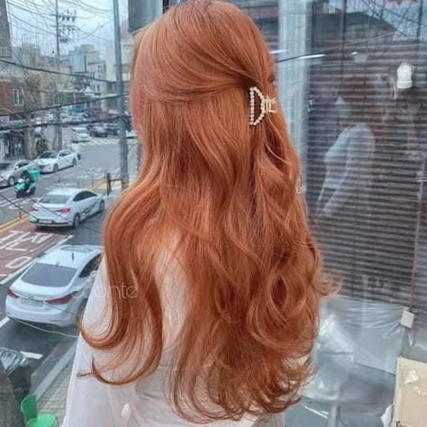 Rosette Orange Hair, Strawberry Orange Hair, Orange Beige Hair, Warm Ginger Hair, Strawberry Ginger Hair, Hair Color For Long Hair, Color For Long Hair, Light Orange Hair, Light Ginger