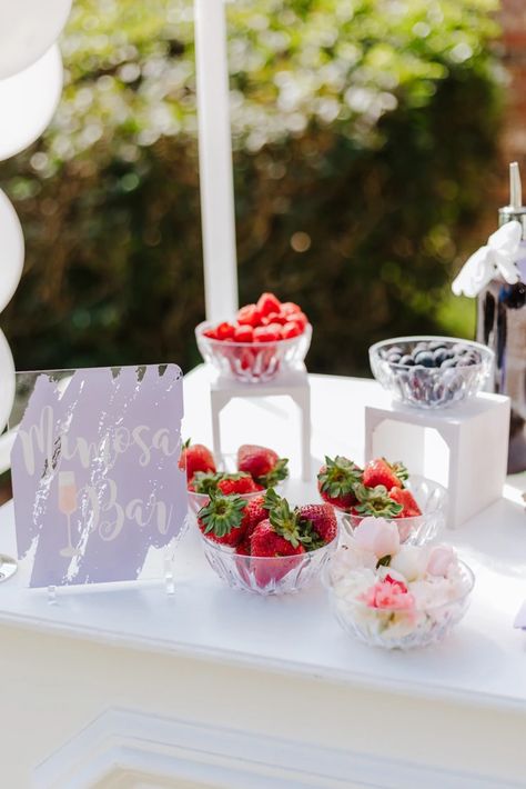 A Fairytale Garden Bridal Shower at an English Cottage Shower Aesthetic, Fairytale Garden, Garden Bridal Showers, Mimosa Bar, English Cottage, Tasty Treats, Mimosa, Fairy Tale, Yummy Treats