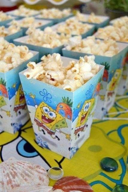 Spongebob Party Favors, Spongebob Squarepants Party, Spongebob Birthday Party Decorations, Bus Cake, Bob Sponge, Spongebob Cake, Spongebob Birthday Party, 17th Birthday Ideas, Birthday Party Planner