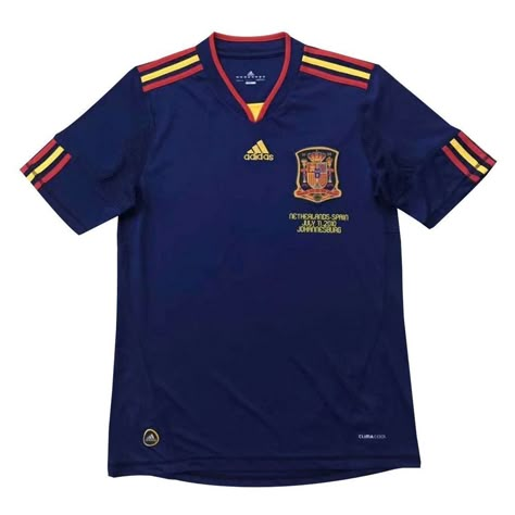 Spain Team, Spain Football, Spain National Team, Retro Football Shirts, Adidas Crazy, Classic Football Shirts, Jersey Outfit, Retro Football, Cheap Shirts