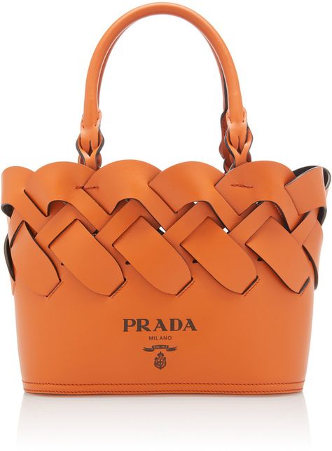 Prada Mini Woven Leather Tote Totes Ideas, Prada Mini, Woven Leather Tote, Bag Prada, Stylish Tote Bag, Designer Totes, Prada Bags, Bags Aesthetic, Prada Leather