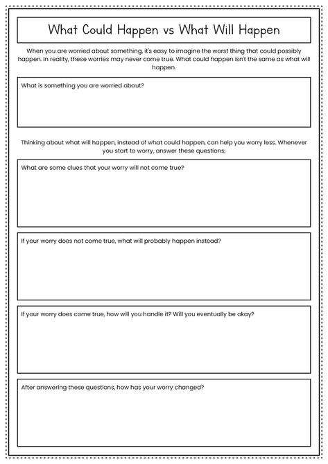 18 Group Therapy Mental Health Worksheets - Free PDF at worksheeto.com Worry Worksheet, Counselling Activities, Group Counseling Activities, Health Websites, Health Worksheets, Group Therapy Activities, Coping Skills Activities, Growth And Healing, Free Mental Health