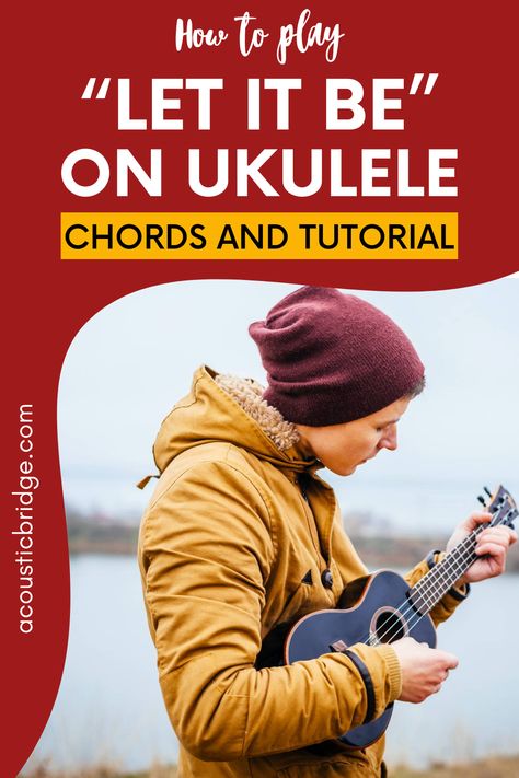 Learn to play an iconic Beatles song with these "Let It Be" ukulele chords and tutorial. This song uses just a few basic chords, and is great for beginners. Beginner Ukelele Song, Let It Be Ukulele, Ukulele Songs Popular, Learn Ukulele, Ukulele Tabs Songs, Ukulele Songs Beginner, Easy Ukulele Songs, Piano Chords Chart, Cool Ukulele