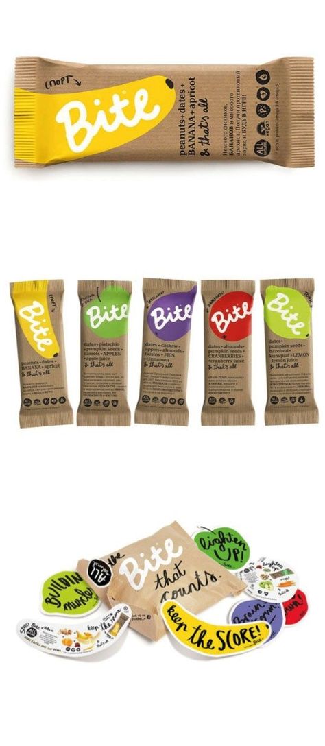 Bite Packaging Design Eco Friendly Food Packaging Ideas, Natural Food Packaging Design, Eco Food Packaging, Natural Food Packaging, Snack Packaging Ideas, Packaging Recycle, Fun Packaging Design, Organic Food Packaging, Package Food