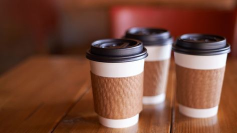 Ideas being tried include glass jars and rental mugs. San Francisco Cafe, Coffee Delivery, Disposable Coffee Cups, Coffee World, Camping Coffee, Local Coffee Shop, Coffee To Go, Coffee Cafe, Paper Cup