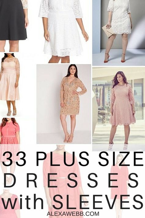 33 Plus Size Wedding Guest Dresses {with Sleeves}! - Alexa Webb Outfits For A Wedding, Best Plus Size Outfits, Wedding Guest Dresses With Sleeves, Plus Size Wedding Guest, Plus Size Wedding Guest Dresses, Look Plus Size, Wedding Guest Dresses, Play Dress, Plus Size Wedding