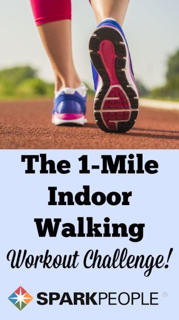 The 1-Mile Indoor Power Walking Workout | via @SparkPeople #exercise #fitness #health #walking #routine #indoorwalking #powerwalking #challenge Easy Fitness Challenge, Indoor Walking Workout, Indoor Walking, Walking Workout, Power Walking, Spark People, Walk A Mile, Walking Exercise, Exercise Fitness