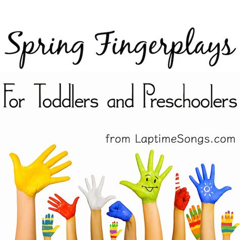 Spring is a time to get active. These five spring fingerplays will help busy hands connect with spring. Build vocabulary and phonological awareness, too. Spring Fingerplays Preschool, Spring Songs For Toddlers, Fingerplays For Toddlers, Spring Theme Preschool Activities, Preschool Fingerplays, Family Rhythm, Toddler Storytime, Spring Preschool Activities, Preschool Garden