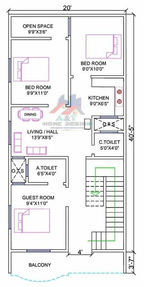 20x40 house map plan 20 By 40 House Floor Plans, 20x45 House Plans 2bhk, 20x45 House Plan, 20×30 House Plan, 20 50 House Plan, Smart House Plans, 30x50 House Plans, 20x30 House Plans, Budget House Plans