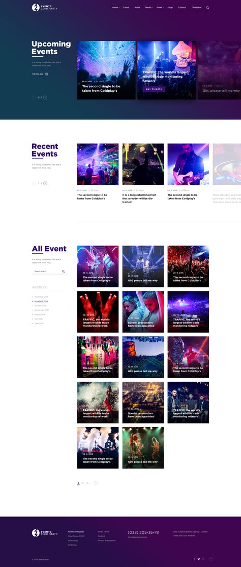 Events Section Web Design, Events Website Design Layout, Event Site Design, Event Company Website Design, News And Events Web Design, Event Booking Website, About Us Page Design Website Creative, Entertainment Website Design, Upcoming Events Website Design