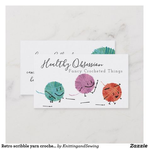 Sewing Logo, Crochet Business, Paper Craft Diy Projects, Small Sewing Projects, Yarn Ball, Visiting Cards, Crochet Coasters, Yarn Shop, Christmas Card Holders