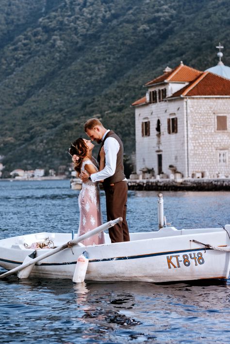 Wedding in Montenegro a wonderful couple Anastasia and Yuri Wedding In Montenegro, Perast Montenegro Aesthetic, Ada Bojana Montenegro, One And Only Montenegro, Montenegro Wedding, Our Lady Of The Rocks Montenegro, European Wedding, Bay Wedding, At The Airport