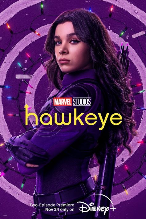 Kate Bishop Hawkeye, Marvel Movie Posters, Marvel Hawkeye, Character Posters, Marvel Show, Young Avengers, Kate Bishop, Marvel Posters, Clint Barton