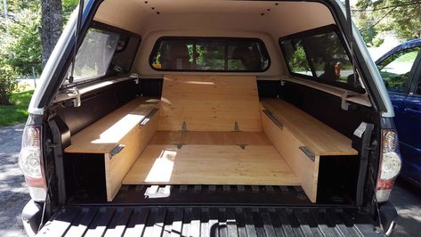 Show me what's in your camper shell! | Page 27 | Tacoma World Pickup Camping, Diy Truck Bedding, Truck Topper, Kangoo Camper, Truck Bed Storage, Truck Life, Truck Bed Camping, Pickup Camper, Truck Bed Camper