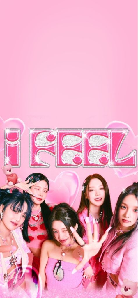 Pink Gidle Wallpaper, I Feel Wallpaper Gidle, I Feel Gidle Wallpaper, Queen Card Gidle Wallpaper, Queencard (g)i-dle Wallpaper, Queencard (g)i-dle, Miyeon Queencard, Pink Kpop Wallpaper, Feel Wallpaper