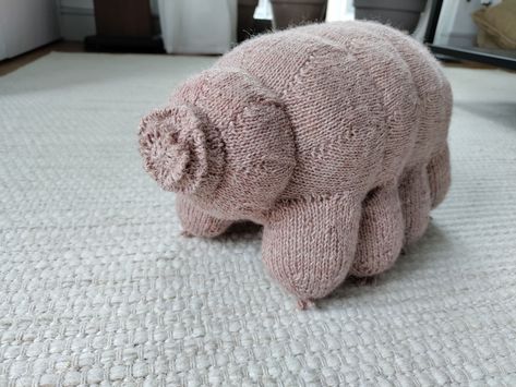 Nerdy knitters rule! Tardigrades, known colloquially as water bears, are a phylum of eight-legged segmented micro-animals. Get the pattern via Ravelry, designed by Sofia Raak. SUGGESTED MATERIALS – KnitPicks:   This post contains affiliate links. Sock Toys, Knit Picks, Water Bear, Knitting Patterns Free, Knitting Needles, Free Knitting, Knitting Yarn, Knitting Pattern, Ravelry