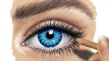 Color Pencil Eye Drawing, Realistic Eye Drawing Color Pencil, Realistic Eye Drawing Color, Colored Pencil Eye Drawing, Color Sketching, Eye Outline, Pencil Colours, Draw Eye, How To Draw Eyes