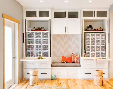 How to Declutter Your Home | Seattle Met Family Friendly Living Room, Living Room Transitional, Mudroom Lockers, Mudroom Design, Lego Room, Lego Storage, H Design, Declutter Your Home, Family Room Design