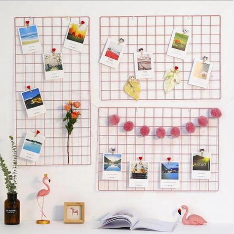 Smarter Shopping, Better Living!  Aliexpress.com Grid Decor, Postcard Display, Photo Wall Hanging, Diy Rack, Grid Art, Postcards Diy, Wall Art Display, Diy Wand, Flower Paper