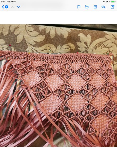 Macrame Shawl Pattern, Macrame Shawl, Macrame Clothes, Macrame Chairs, Macrame Planter, Macrame Knots Pattern, Knots Tutorial, Macrame Dress, Chevron Bracelet